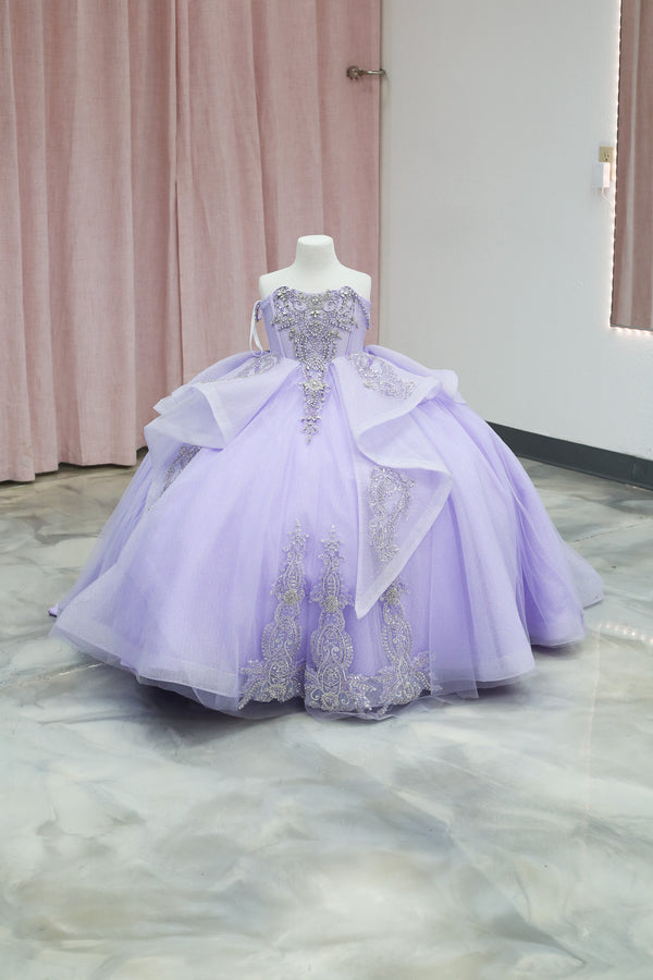 Lavender Dream Mini Quinceañera Gown — girls quinceañera dress at Boutique Moroleón Sacramento