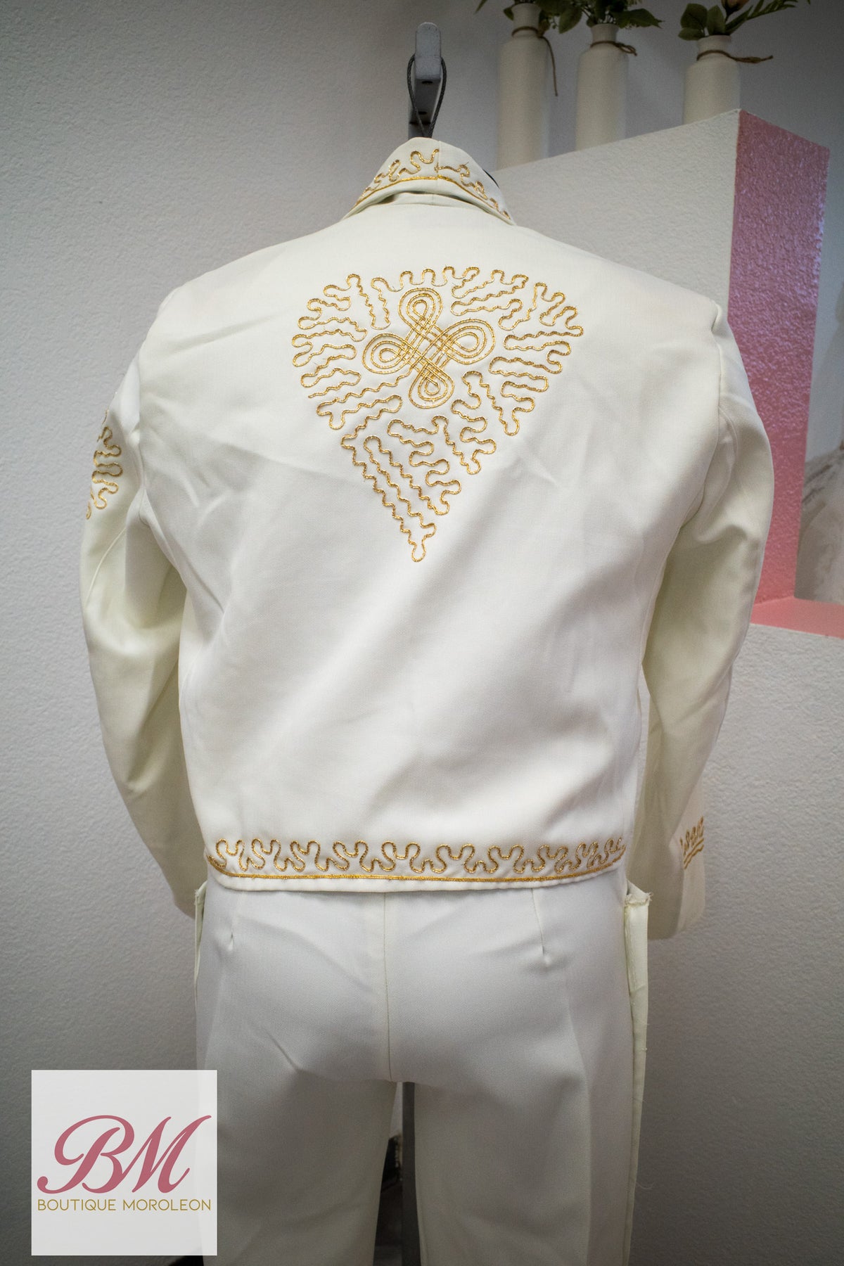 Economical Charro Suit Cream/Gold
